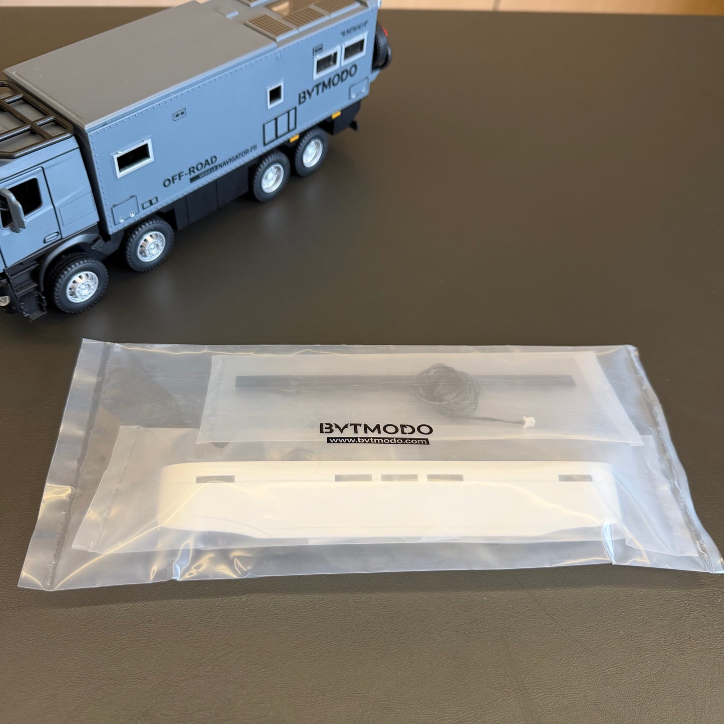 1/14 Scale Sun Visor LED Light Kit for Tamiya Scania 770S - Upgrade Light Bar with Housing, Lens & Hardware