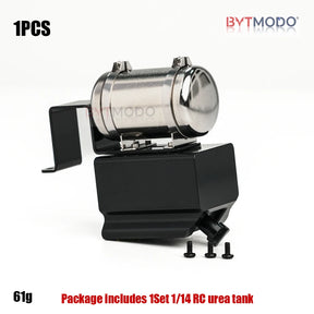 RC Truck Urea Tank Urea Solution Tank Scale DEF AdBlue Tank Aluminum Alloy for Tamiya MAN 1/14 Rc Tractor Truck Tipper Dumper