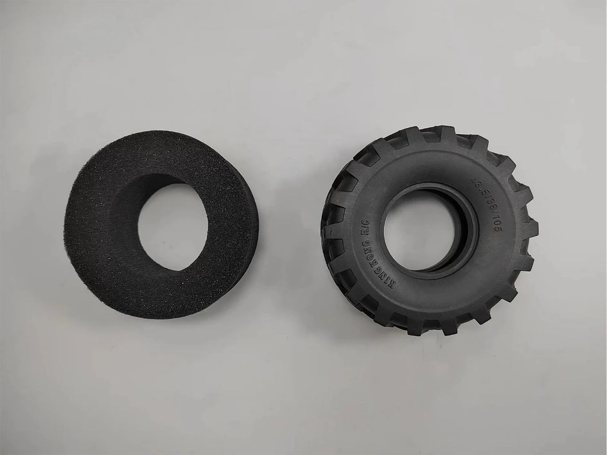 105mm 1PCS Rubber Tires for 1/14 Tamiya RC Truck Crawler Tipper SCANIA 770S VOLVO BENZ MAN TGX Car Wheel Hub