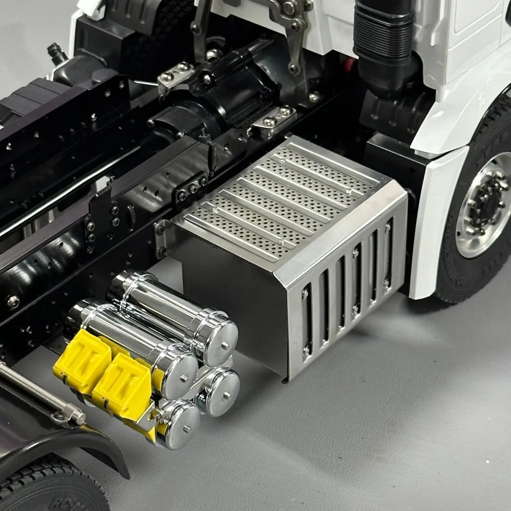 RC Metal Air Tank Quad Air Reservoir for 1/14 Mercedes Benz RC Tractor Truck Tamiya 770S VOLVO 750 ACTROS 3363 MAN TGX