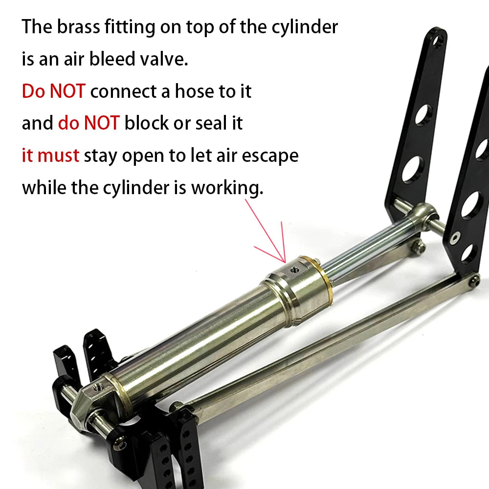 Rc Hydraulic Cylinder Ram F Frame Hydraulic System for 1/14 Tamiya RC Truck Dump Tractor Actros 3363 Scania 770S Volvo 750 IVECO