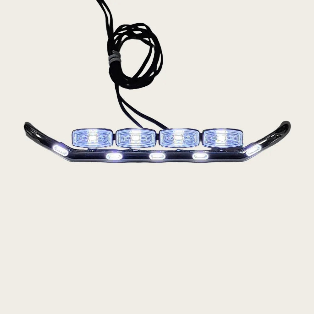 RC Bumper Light Front Bumper LED Spot Light Bar for 1/14 SCANIA 770S RC Truck Tamiya Hino VOLVO 750 ACTROS 3363 MAN TGX