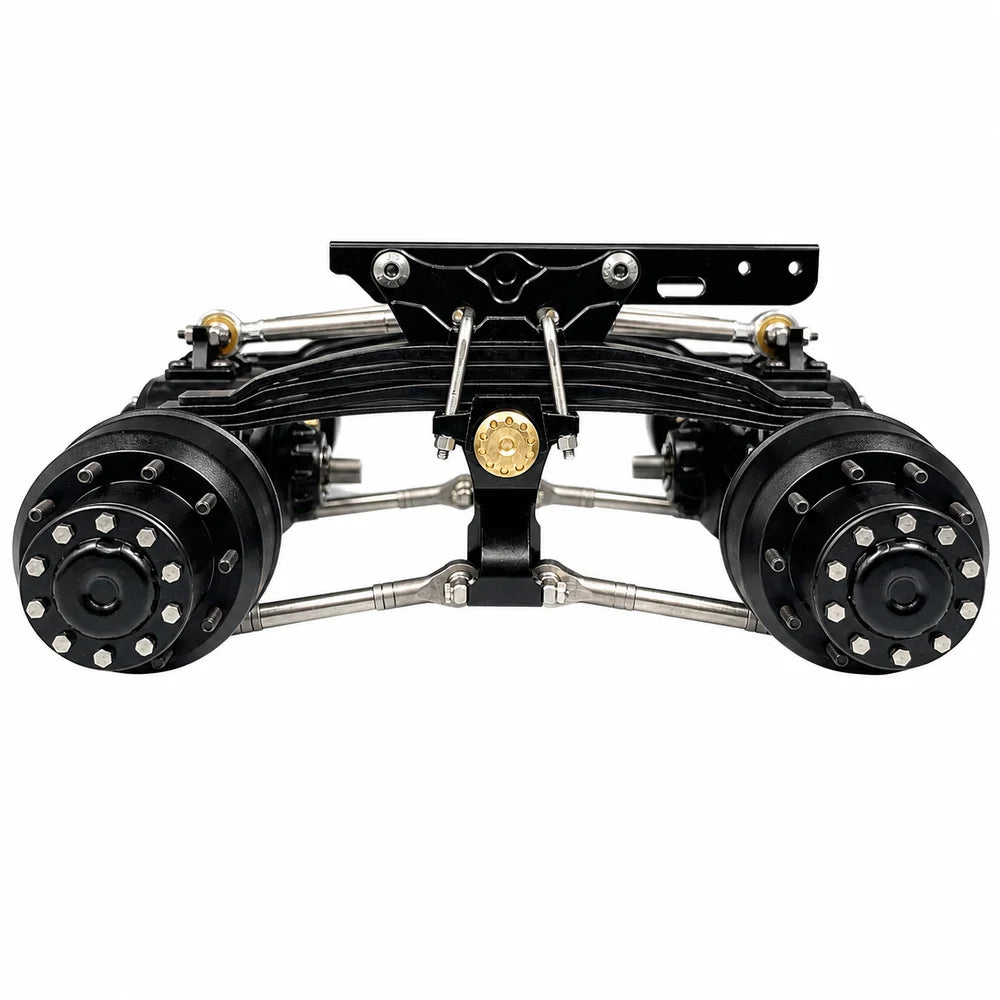 CNC Rear Axle Differential Lock Axles Aluminum Alloy for 1/14 Tamiya RC Truck SCANIA 770S VOLVO 750 ACTROS 3363 MAN TGX