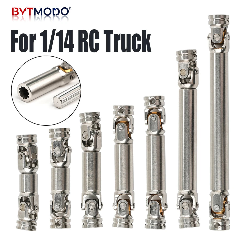 1/14 Rc Drive Shaf Stainless Steel Driveshaft Metal Cvd Truck Accessories for 1/14 Tamiya RC Truck Dump Tractor Crawler Climbing