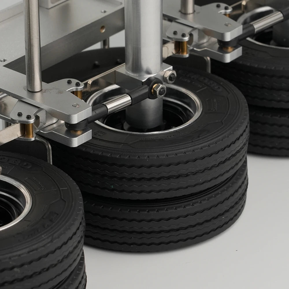 RC Truck Tire 22mm 28mm Rubber Tires Highway Road Tyre for 1/14 Tamiya RC Truck Tractor Tipper SCANIA 770S VOLVO BENZ MAN TGX