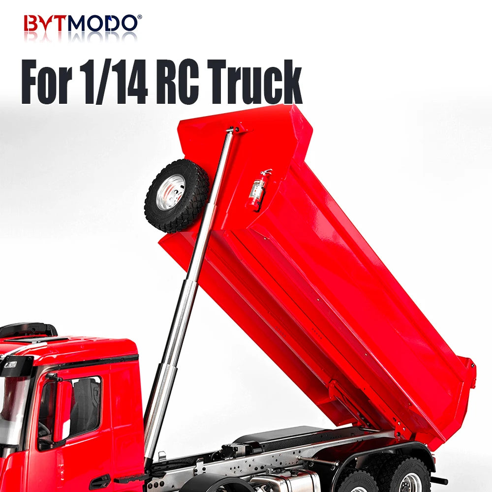 1/14 Front Hydraulic Dump Cylinder System 8×8 6×6 4×4 for 1/14 Tamiya RC Truck Dump Tractor Tipper Actros Scania Volvo IVECO DIY