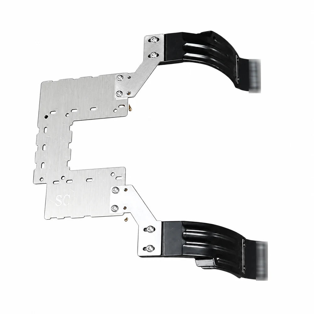 RC Stainless Steel Second Floor Plate Upper Deck for 1/14 IVECO RC Truck Upgrade Parts RC Car Dump Tamiya VOLVO ACTROS