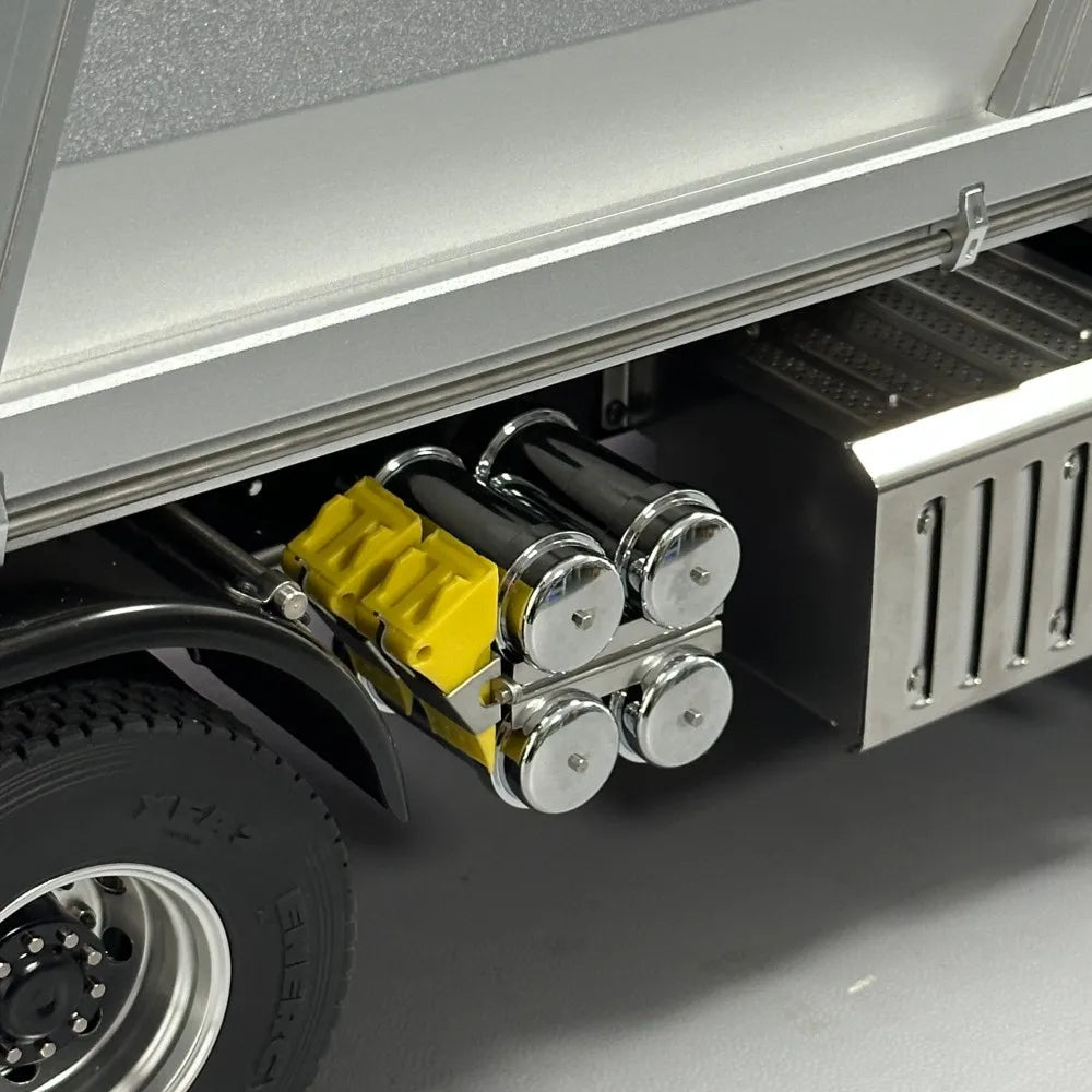 RC Metal Air Tank Quad Air Reservoir for 1/14 Mercedes Benz RC Tractor Truck Tamiya 770S VOLVO 750 ACTROS 3363 MAN TGX