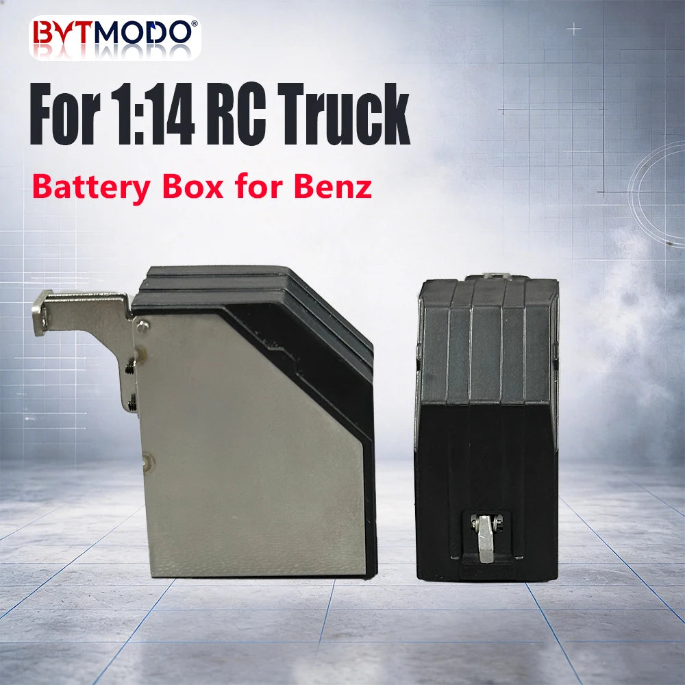 Battery Box Chassis Battery Case for 1/14 Mercedes Benz RC Truck Tamiya SCANIA 770S Hino VOLVO 750 ACTROS 3363 MAN TGX