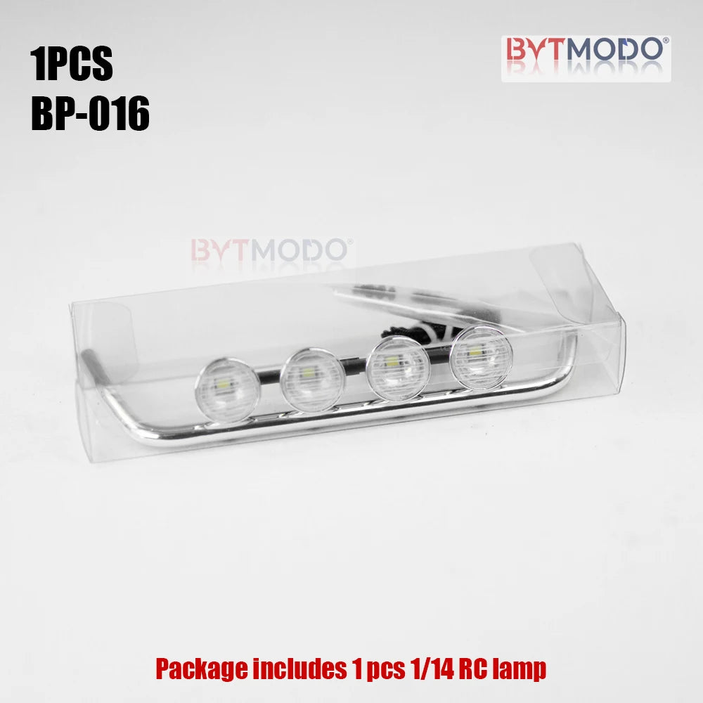 LED Roof Light Bar Spotlights Cab Top Lights for 1/14 RC Truck Mercedes-Benz ACTROS 3363 Car Tractor Dump Tamiya VOLVO MAN DIY