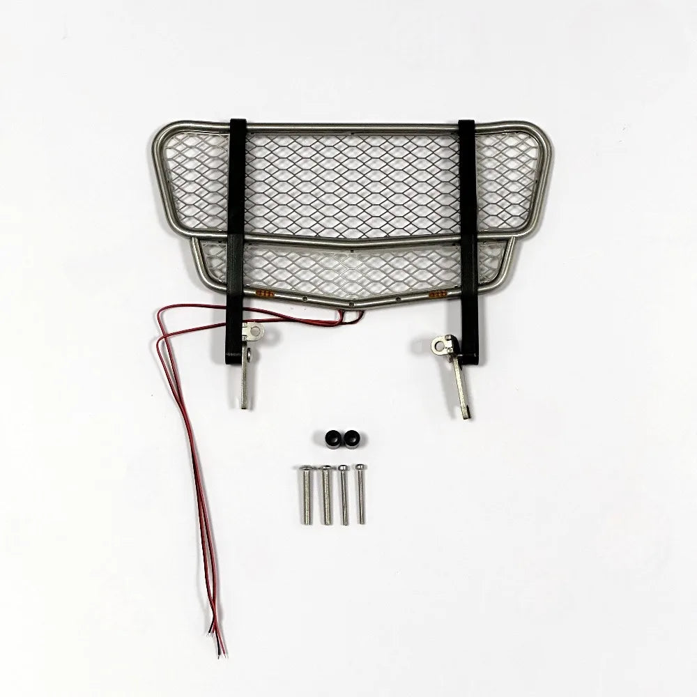 RC Bull Bar Stainless Steel Front Bumper Guard for 1/14 RC Truck Mercedes-Benz 3363 RC Car Dump Tamiya VOLVO ACTROS MAN