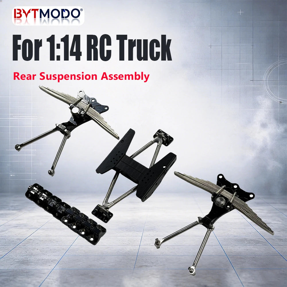 Rear Suspension Assembly Leaf Spring for 1/14 Tamiya RC Truck Car Portal Axle SCANIA 770S VOLVO 750 ACTROS 3363 MAN TGX