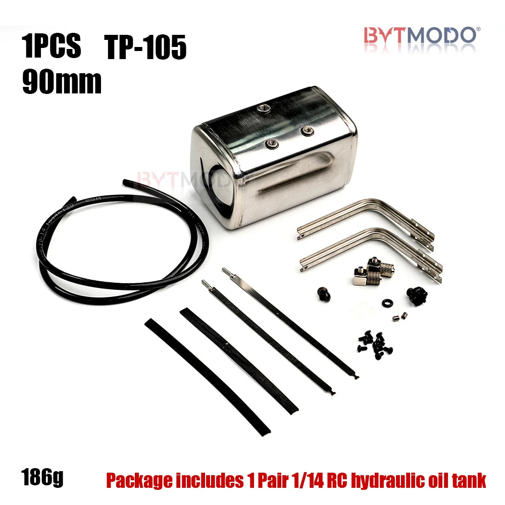 Rc Hydraulic System Oil Tank Pump Cylinder Brushless ESC Motor Parts for Tamiya 1/14 Rc Truck Tractor Car Tipper Dumper SCANIA