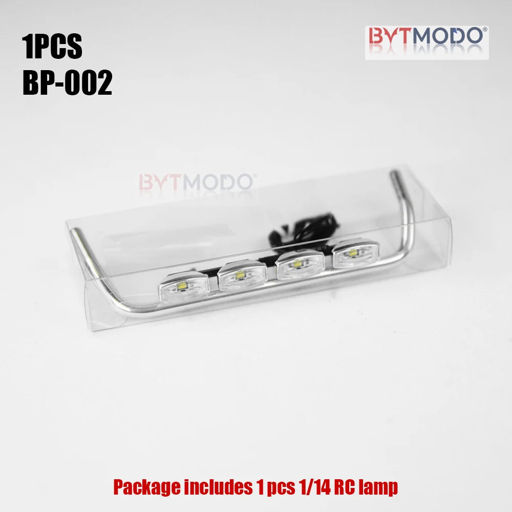 LED Roof Light Bar Spotlights Cab Top Lights for 1/14 RC Truck Mercedes-Benz ACTROS 3363 Car Tractor Dump Tamiya VOLVO MAN DIY