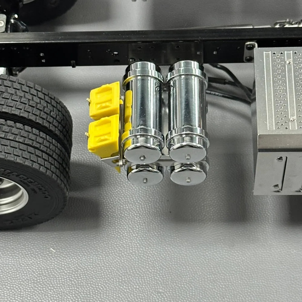 RC Metal Air Tank Quad Air Reservoir for 1/14 Mercedes Benz RC Tractor Truck Tamiya 770S VOLVO 750 ACTROS 3363 MAN TGX
