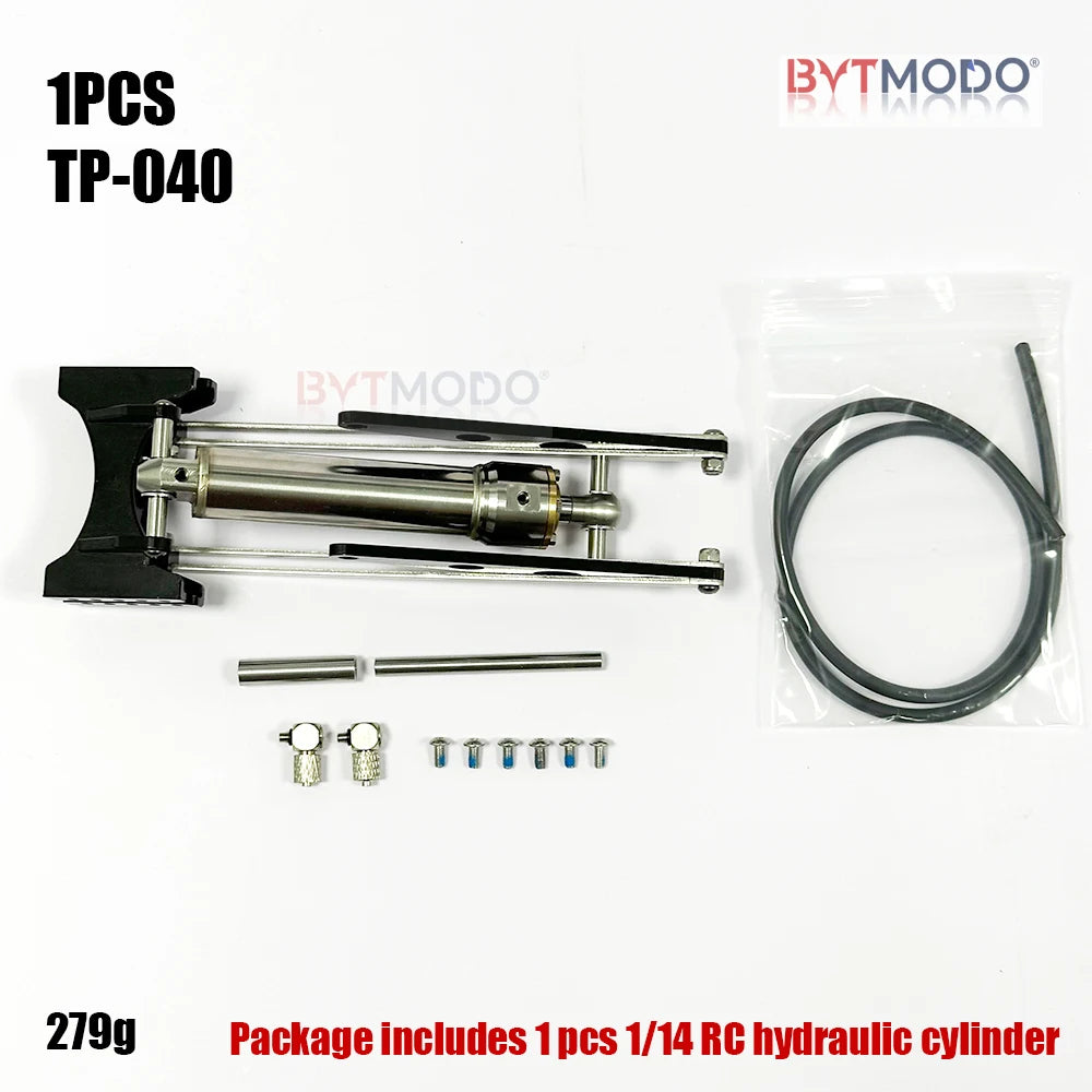 Rc Hydraulic System Oil Tank Pump Cylinder Brushless ESC Motor Parts for Tamiya 1/14 Rc Truck Tractor Car Tipper Dumper SCANIA