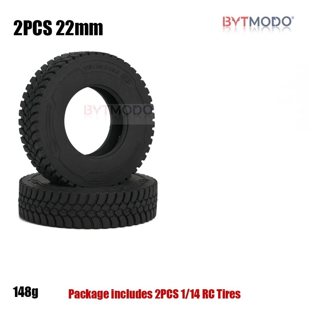 RC Truck Tires Off-Road Tire Tyre 20mm 28mm for 1/14 Tamiya RC Truck Dump Tractor Tippers SCANIA 3363 IVECO VOLVO BENZ MAN TGX