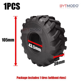 105mm 1PCS Rubber Tires for 1/14 Tamiya RC Truck Crawler Tipper SCANIA 770S VOLVO BENZ MAN TGX Car Wheel Hub