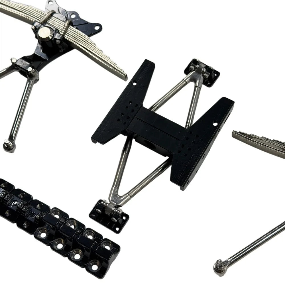 Rear Suspension Assembly Leaf Spring for 1/14 Tamiya RC Truck Car Portal Axle SCANIA 770S VOLVO 750 ACTROS 3363 MAN TGX