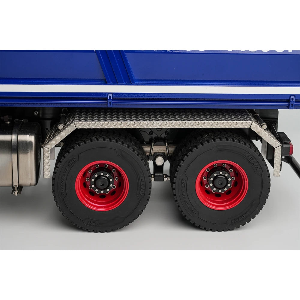 RC Truck Rear Fender Dual Axle Mud Flaps Stainless Steel Mudguard Wheel Cover for Tamiya 1/14 Rc Tractor Truck Tipper Dumper DIY