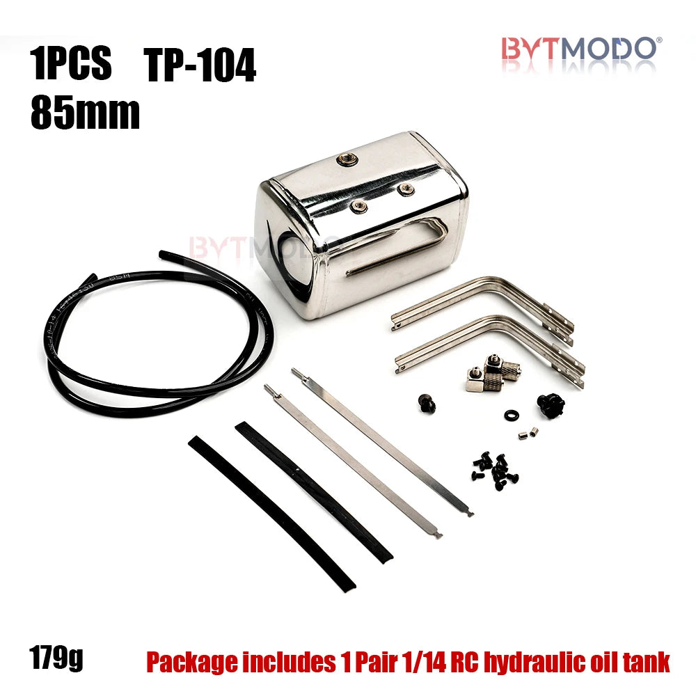 Rc Hydraulic System Oil Tank Pump Cylinder Brushless ESC Motor Parts for Tamiya 1/14 Rc Truck Tractor Car Tipper Dumper SCANIA