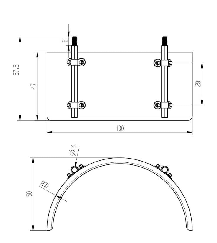 RC Truck Fender Mud Flaps Stainless Steel Mudguard Rear Wheel Arch Cover for Tamiya 1/14 Rc Tractor Truck Tipper Dumper Dump