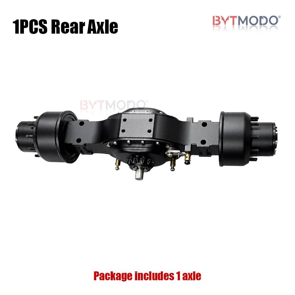 CNC Rear Axle Differential Lock Axles Aluminum Alloy for 1/14 Tamiya RC Truck SCANIA 770S VOLVO 750 ACTROS 3363 MAN TGX