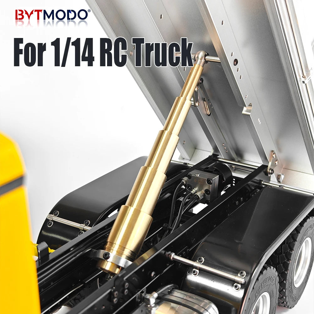 1/14 6x6 Hydraulic Dump Cylinder Center Mount System for 1/14 Tamiya RC Truck Dump Tractor Tipper Actros Scania Volvo IVECO DIY