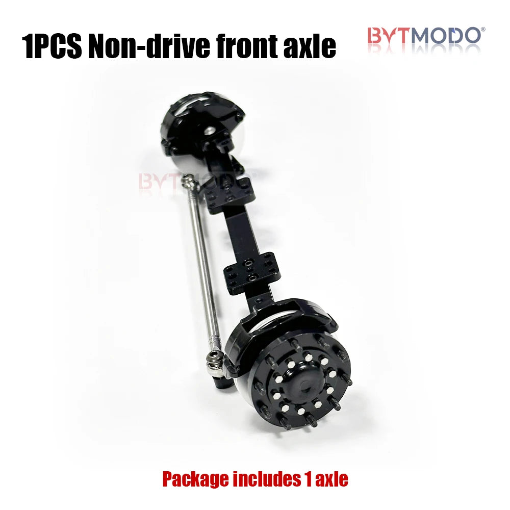 1/14 Front Axle Non-drive Axles All Metal for 1/14 Tamiya RC Truck SCANIA 770S VOLVO 750 ACTROS 3363 MAN TGX Car Parts