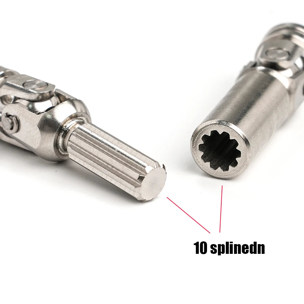 Stainless Steel Drive Shaft 5mm Universal Joint Driveshaft Cvd for 1/14 1/10 Tamiya RC Truck Dump Tractor Crawler SCX10 TRX4 DIY