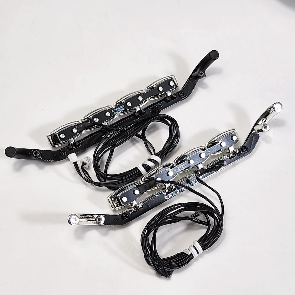1/14 Scale LED Light Bar Set for Scania 770S Truck Bumper - Curved Spotlights with Wiring Harness