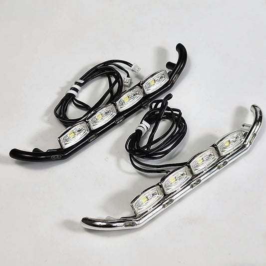 1/14 Scale LED Light Bar Set for Scania 770S Truck Bumper - Curved Spotlights with Wiring Harness