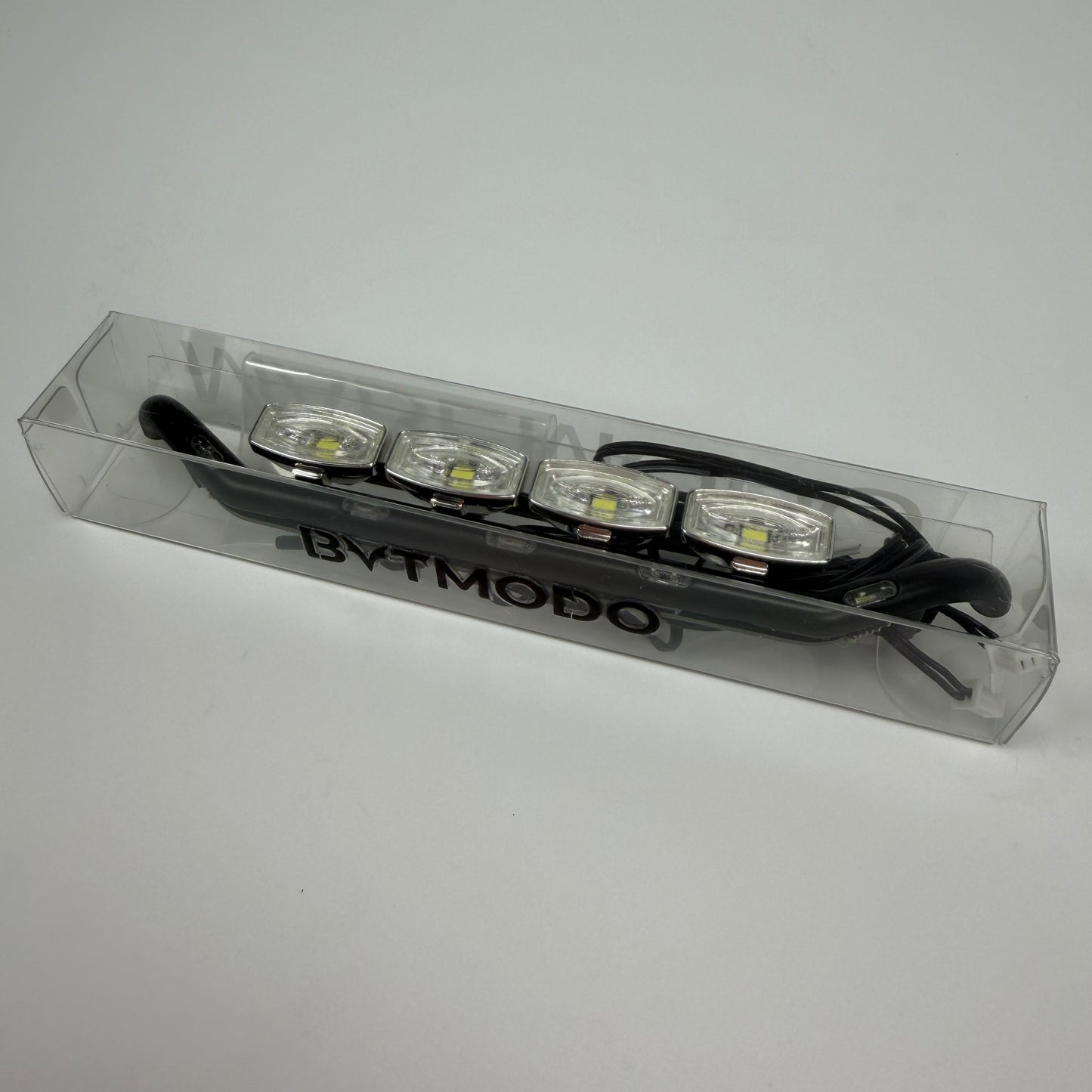1/14 Scale LED Light Bar Set for Scania 770S Truck Bumper - Curved Spotlights with Wiring Harness