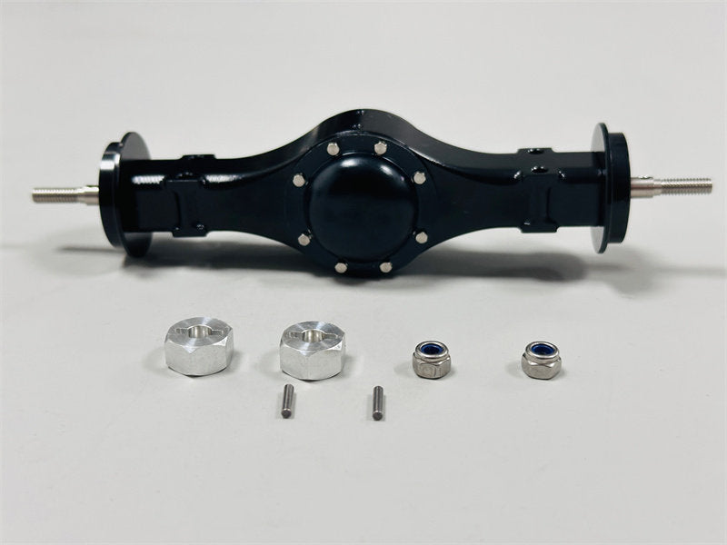 1/14 Scale Metal Solid Axle Assembly for Tamiya TM Tractor Trucks - Upgraded RC Drive Axle Kit