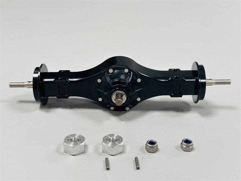 1/14 Scale Metal Solid Axle Assembly for Tamiya TM Tractor Trucks - Upgraded RC Drive Axle Kit