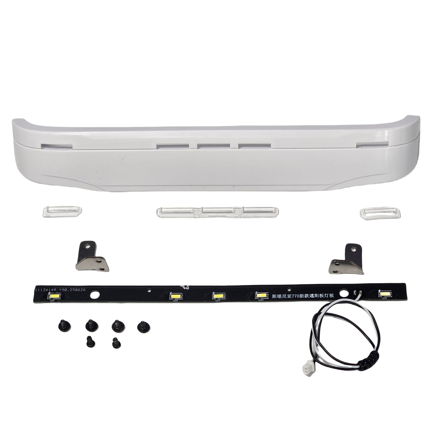 1/14 Scale Sun Visor LED Light Kit for Tamiya Scania 770S - Upgrade Light Bar with Housing, Lens & Hardware