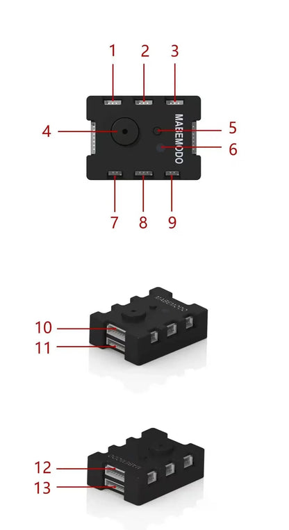 Light Control Module Assembly BVTMODO LED Headlight Taillight Driver for 1/14 1/10 1/8 1/16 RC Truck Car Tractor Tamiya