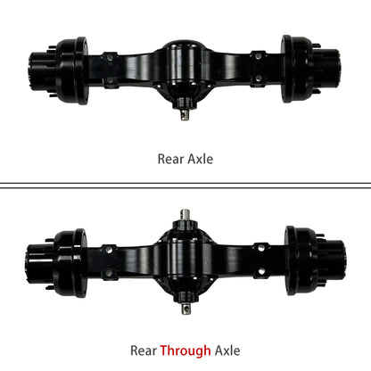 1/14 Scale Metal Rear Axle Integrated Through Axles for 1/14 Tamiya RC Truck SCANIA 770S VOLVO 750 ACTROS 3363 MAN TGX