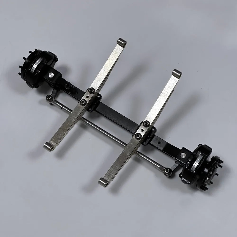 All Metal Front Axle with Leaf Spring for 1/14 Tamiya RC Truck SCANIA 770S VOLVO 750 ACTROS 3363 MAN TGX Car Parts