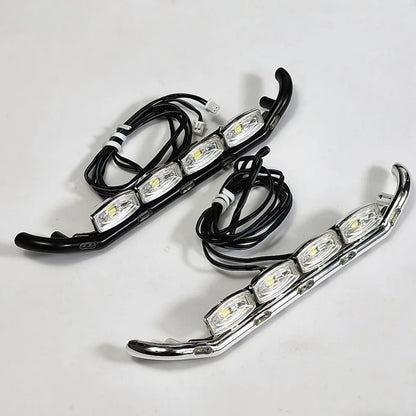 RC Bumper Light Front Bumper LED Spot Light Bar for 1/14 SCANIA 770S RC Truck Tamiya Hino VOLVO 750 ACTROS 3363 MAN TGX