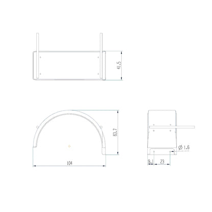 RC Truck Wheel Fender Mud Flaps Wheel Arch Mudguard Splash Guard for Tamiya 1/14 Rc Tractor Truck Tipper Dumper Dump DIY Parts