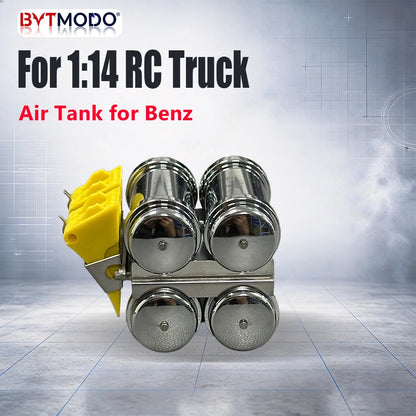 RC Metal Air Tank Quad Air Reservoir for 1/14 Mercedes Benz RC Tractor Truck Tamiya 770S VOLVO 750 ACTROS 3363 MAN TGX