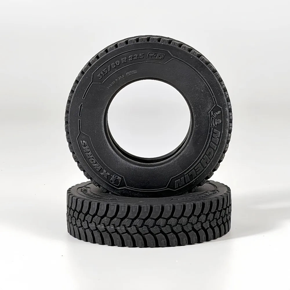 2Pcs 20mm/28mm Rubber Tires for 1/14 Tamiya RC Truck Tipper SCANIA 770S VOLVO BENZ MAN TGX Car Wheel Hub Accessories
