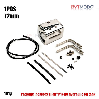 1/14 RC Hydraulic Tank Metal Oil Tank for Tamiya 1/14 Rc Tractor Truck Tipper Dumper SCANIA 770S IVECO VOLVO BENZ 3363 MAN TGX