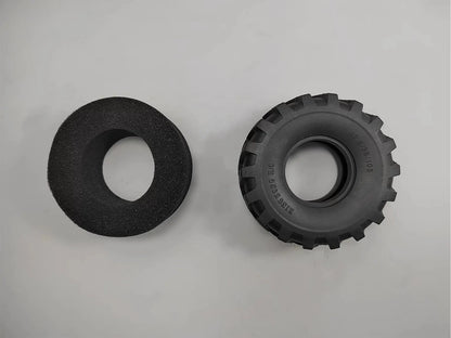 105mm 1PCS Rubber Tires for 1/14 Tamiya RC Truck Crawler Tipper SCANIA 770S VOLVO BENZ MAN TGX Car Wheel Hub
