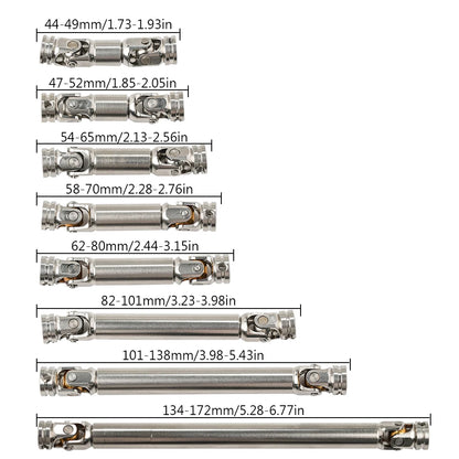1/14 Rc Drive Shaf Stainless Steel Driveshaft Metal Cvd Truck Accessories for 1/14 Tamiya RC Truck Dump Tractor Crawler Climbing