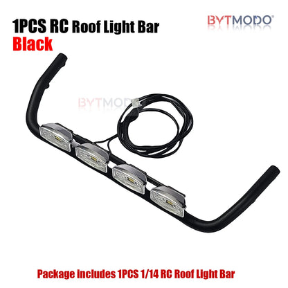 LED Roof Light Bar Spotlights Top Lights for 1/14 RC Truck Mercedes-Benz 3363 Car Tractor Dump Tamiya VOLVO ACTROS MAN