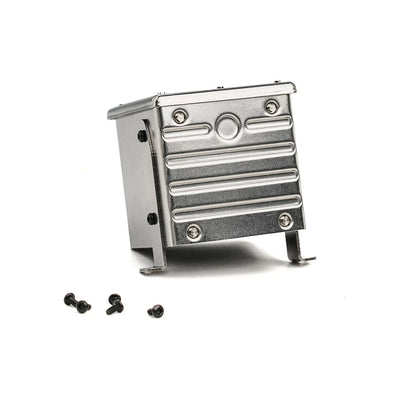RC Exhaust Tank RC Truck Muffler Box Canister Stainless Steel Bracket for Tamiya MAN TGX 1/14 Rc Tractor Truck Tipper Dumper