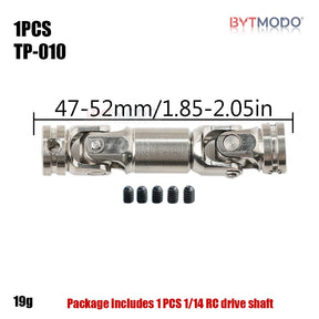 1/14 Rc Drive Shaf Stainless Steel Driveshaft Metal Cvd Truck Accessories for 1/14 Tamiya RC Truck Dump Tractor Crawler Climbing