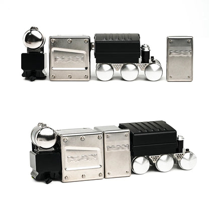RC Truck Chassis Detail Set Battery Box Servo Mount Urea Tank Air Tank for Tamiya MAN TGX 1/14 Rc Tractor Truck Tipper Dumper